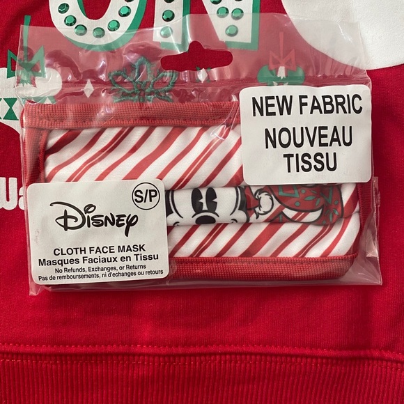 Disney Parks Girls Christmas Hoodie and Face Mask - Picture 6 of 6